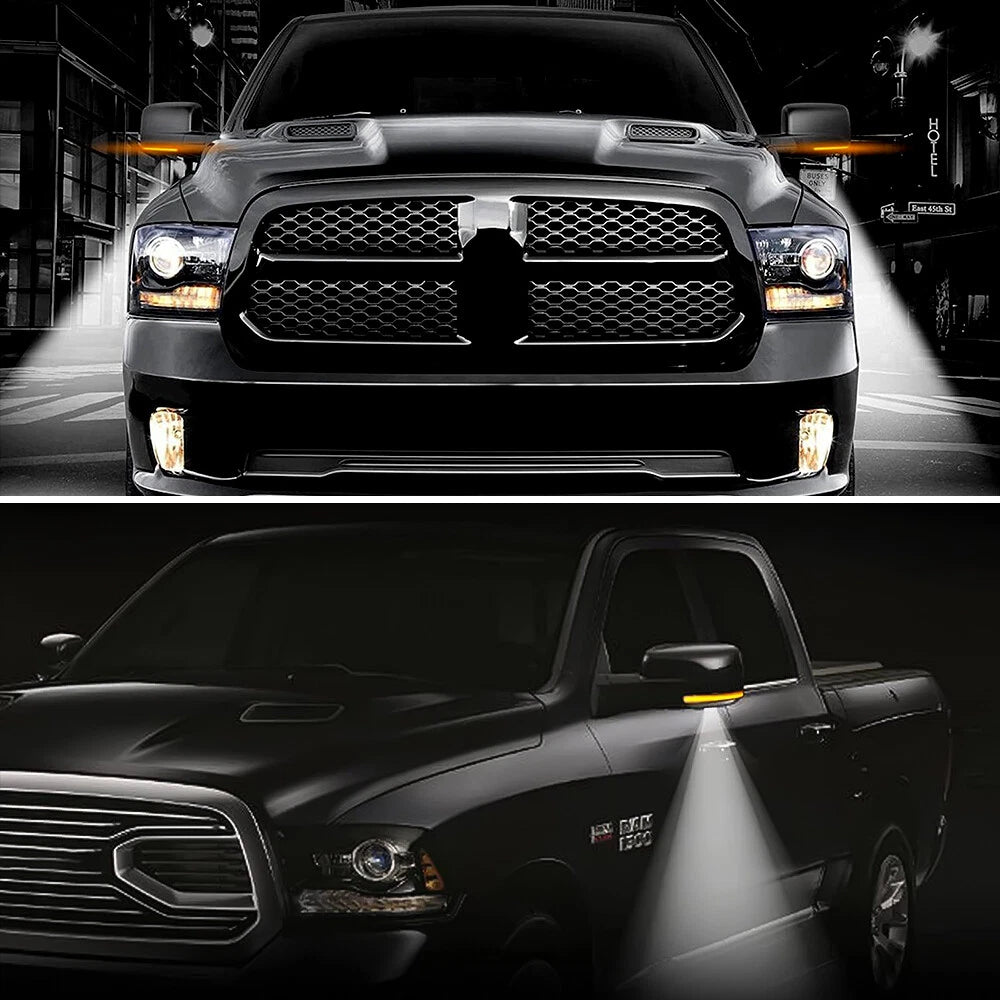 For 2009-2022 Dodge RAM 2500 1500 3500 LED Mirror Turn Side Signal Light Dynamic 6B93BC-57