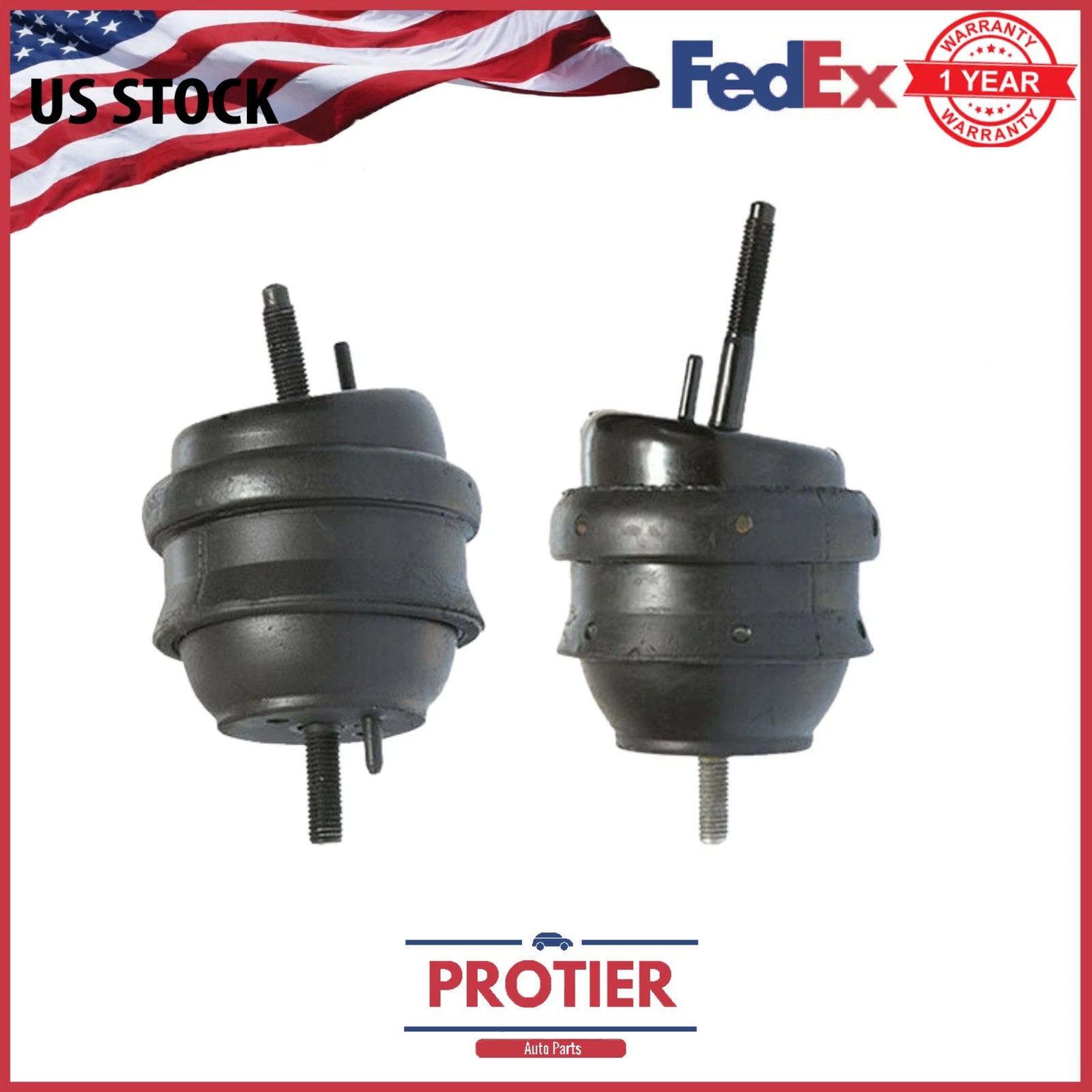 Engine Motor Mount 2PCS Set Fit 2006-2008 Buick Lucerne 3.8L / EM-3148 EM-3146 6B93BC-57
