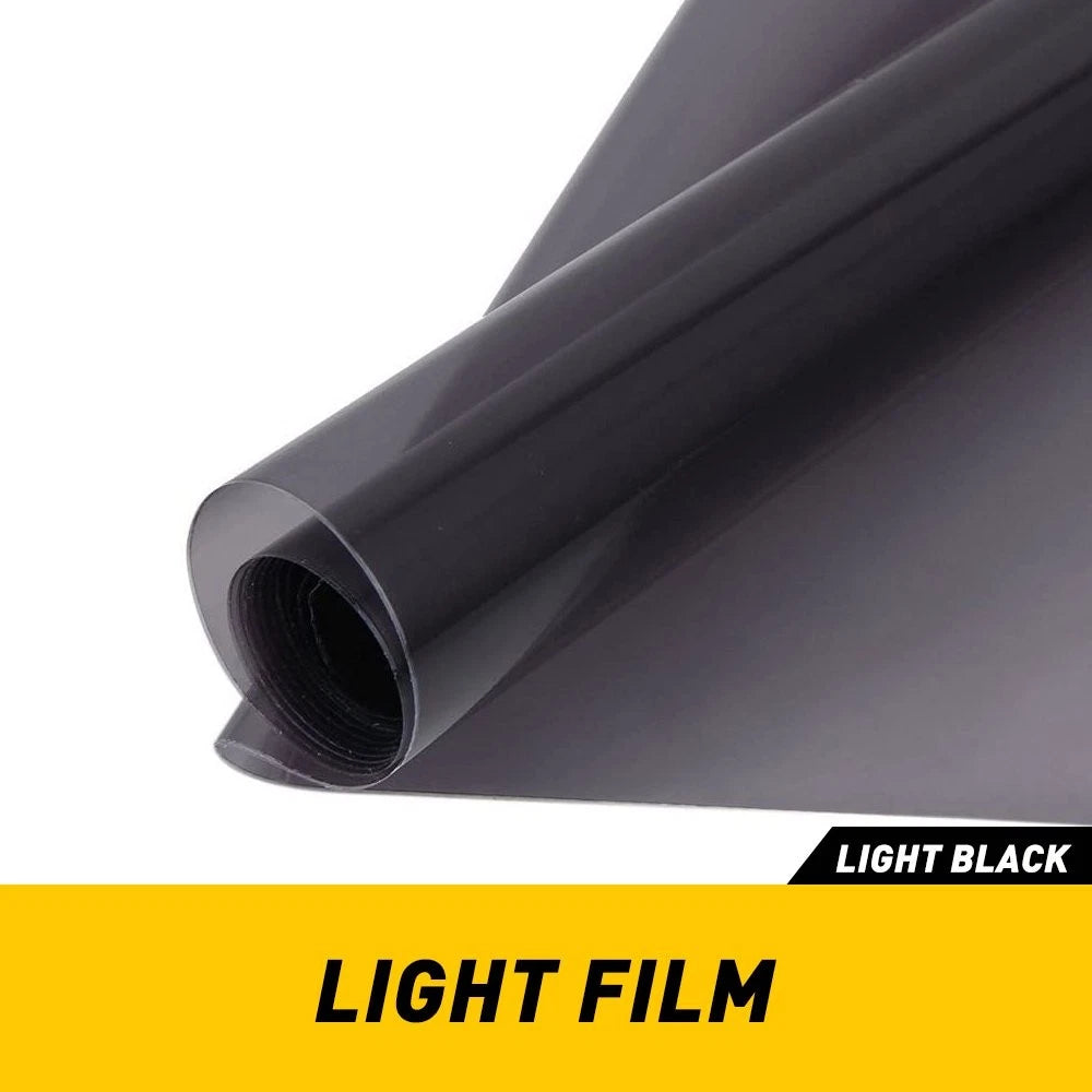 Light Gloss Smoke Vinyl Film Tint 12" x 72" Headlight Taillight Fog Wrap Cover 6B93BC-57