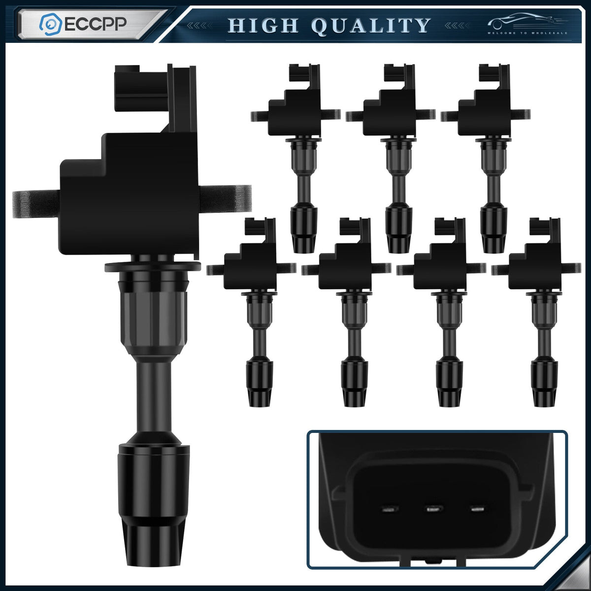 ECCPP 8 Ignition Coils For V8 4.1L Infiniti For Q45 1997 1998 1999 2000 20001 ECCPP