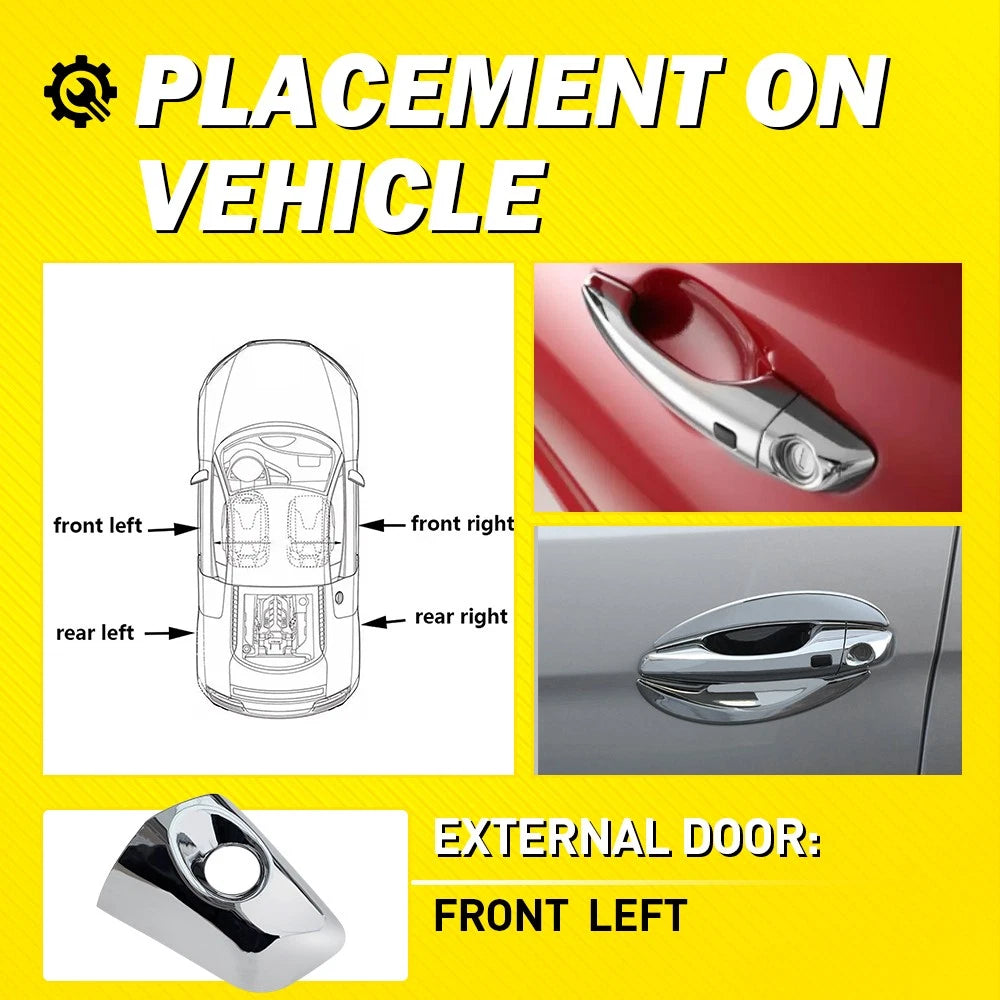 For Hyundai Santa Fe 2013 14-19 Front Left Door Handle Bezel Cover Cap Driver EA 6B93BC-57