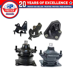 Fits 2003-2007 Honda Accord 2.4L MANUAL Engine Motor & Trans Mount Set 5pcs : 6B93BC-57