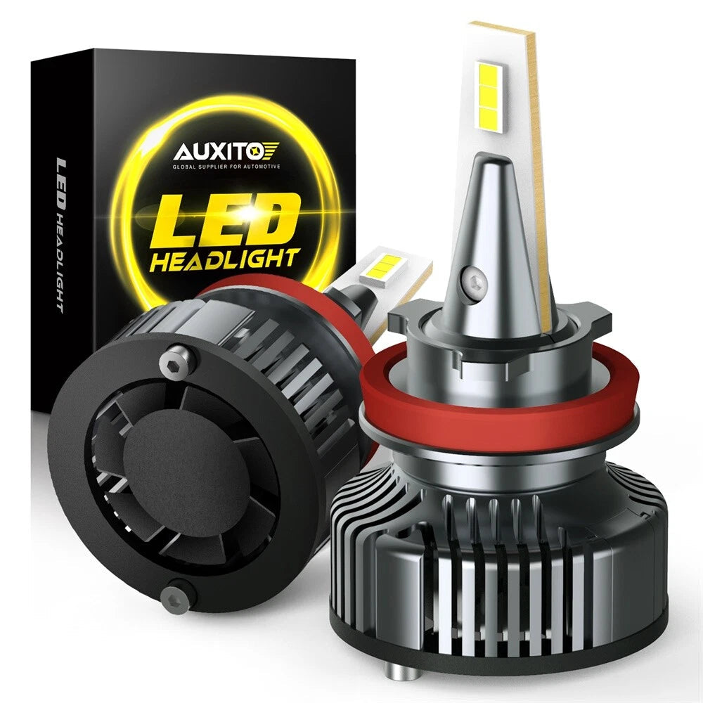 AUXITO H11 H8 H9 LED Headlight Bulb 72W 16000LM Hi/Low Beam 6500K CANBUS Y13 EOA AUXITO