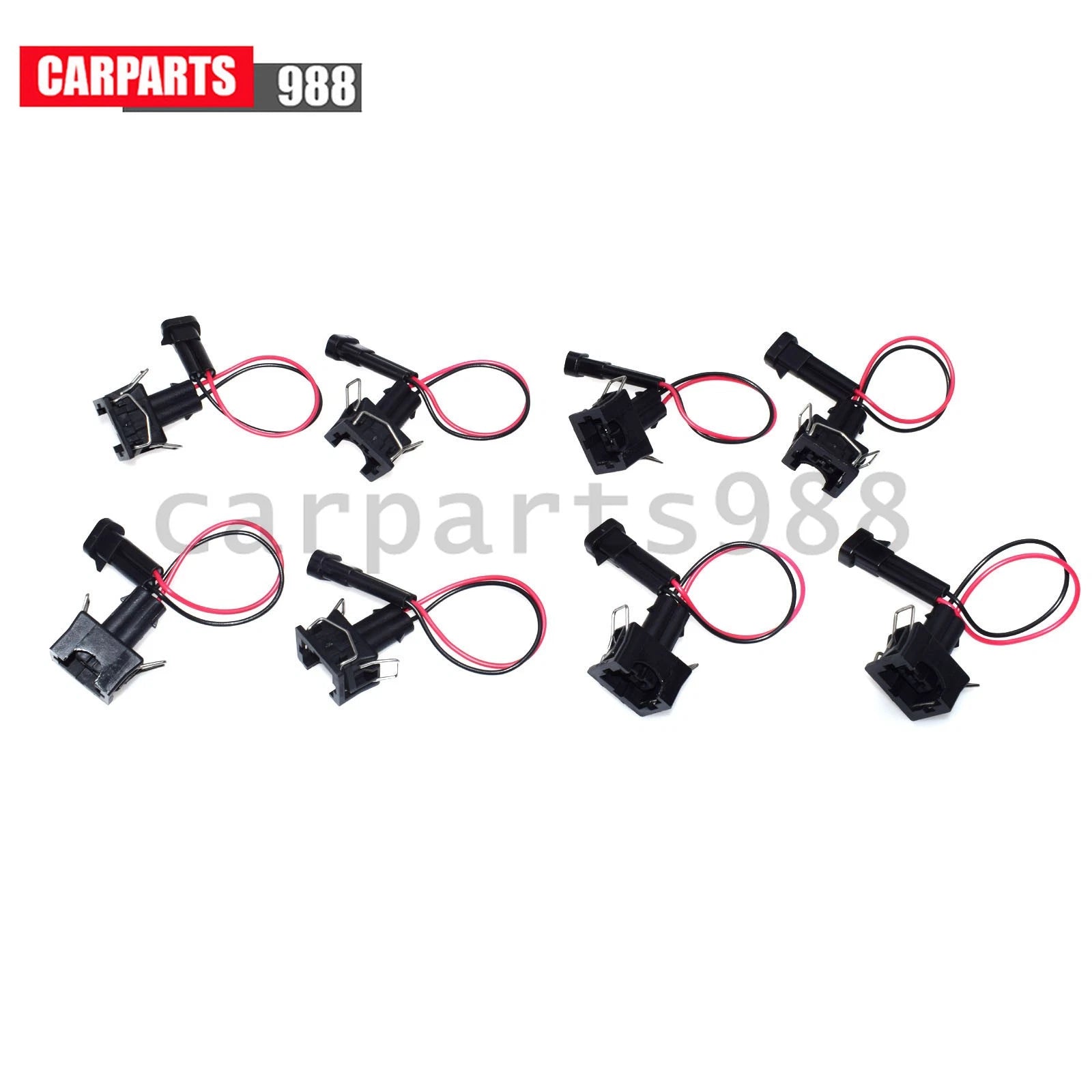 8Pcs Wire Harness LQ4 LQ9 4.8 5.3 6.0 to LS1 LS6 LT1 EV1 Injector Adapters 6B93BC-57