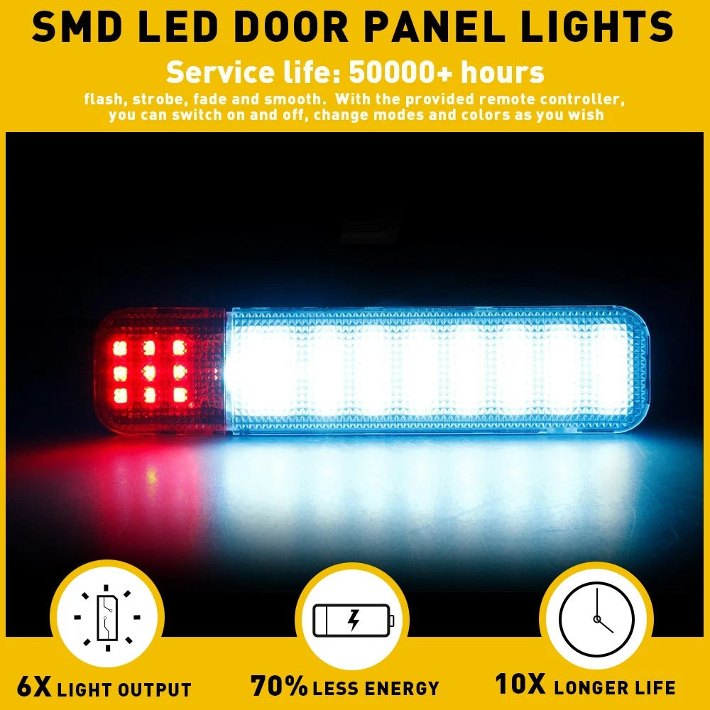 LED Interior Door Panel Lights Courtesy Lamp For Chevy Tahoe GMC Yukon 1995-06 A 6B93BC-57