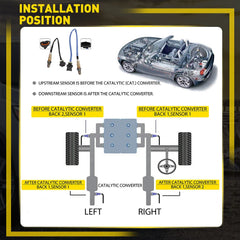 2Pcs Oxygen O2 02 Sensor Upstream& Downstream For 2011-2015 Chevrolet Cruze 1.4L 6B93BC-57