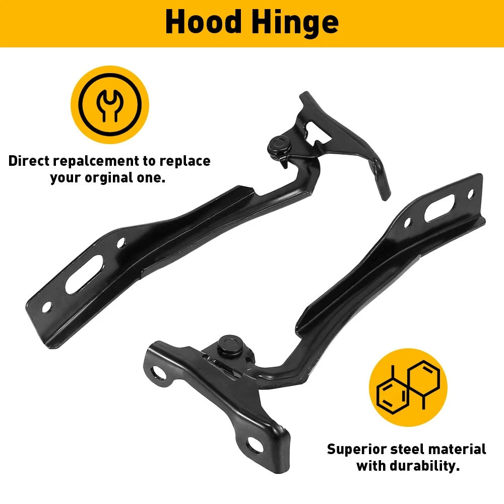 2x Front Hood Hinges Left Driver Right Passenger Side For 2012-15 Honda Civic EA 6B93BC-57