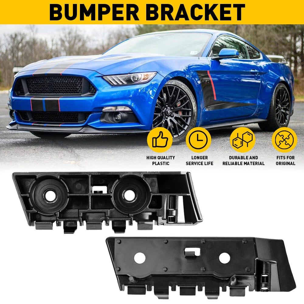 For Ford Mustang Front Bumper Bracket 2015-2017 Driver & Passenger Pair Cover US 6B93BC-57