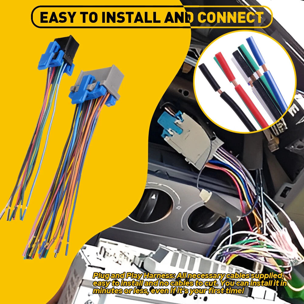 For Silverado Chevy Stereo Car 2003-2007 Radio Wiring Harness Adapter Connector 6B93BC-57