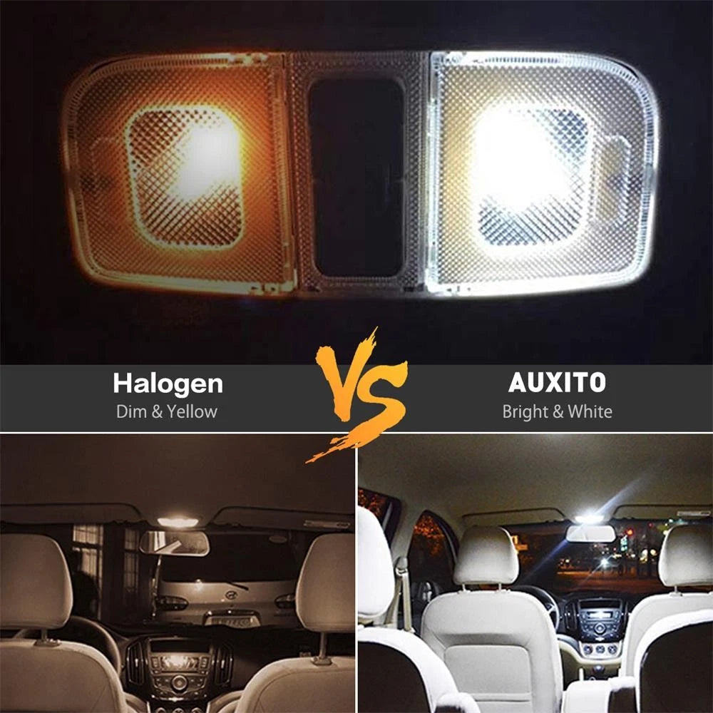 AUXITO 20pcs 6000K T10 194 168 Car Interior Kit Side Marker LED Light Bulb White AUXITO