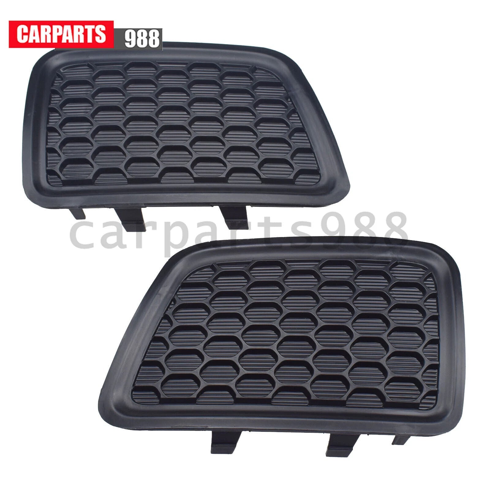 Pair Front Lower Grille Tow Hook Cover Bezel For 2014-2016 Jeep Grand Cherokee 6B93BC-57