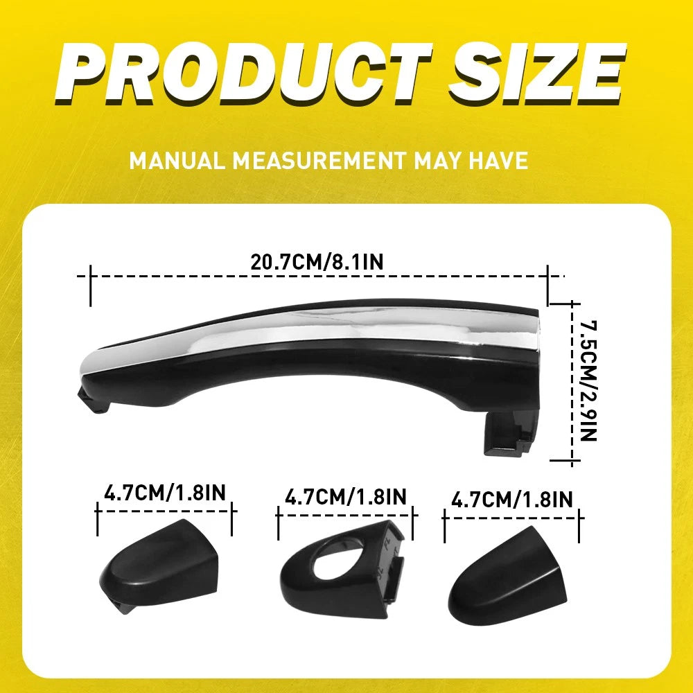 4pcs For 2006-2011 Hyundai Azera Front Rear LH+RH Primed Outside Door Handle EOA 6B93BC-57
