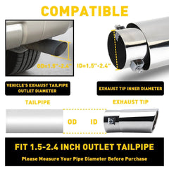 EXHAUST MUFFLER TIP PIPE TAIL REAR For Honda Accord Civic Ford F-150 F250 EOA 6B93BC-57