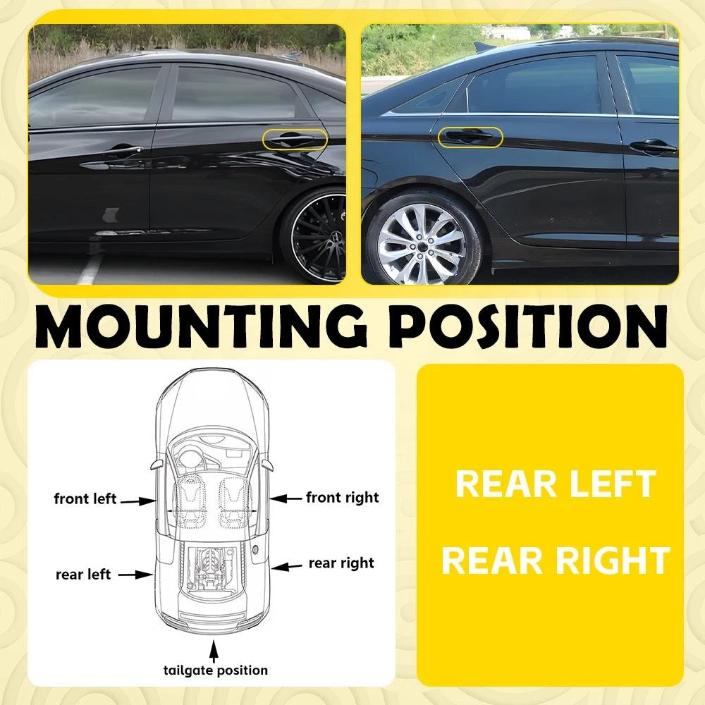 Rear Left Right Exterior Door Handle For 2011-2015 Hyundai Sonata 82651-3S000 EA 6B93BC-57
