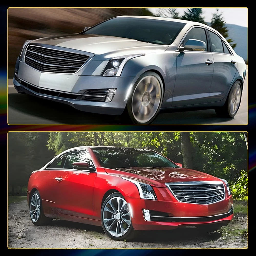 For Cadillac CTS ATS 2014-19 Clear White LED Bumper Side Marker Signal Light EOA 6B93BC-57