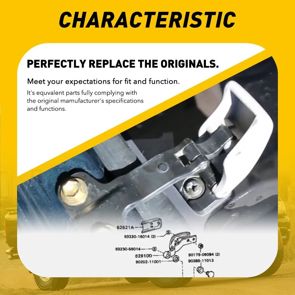 PAIR GRAY REAR CAB QUARTER WINDOW LATCH LOCK FOR TOYOTA TACOMA PICKUP 2001-2004 6B93BC-57