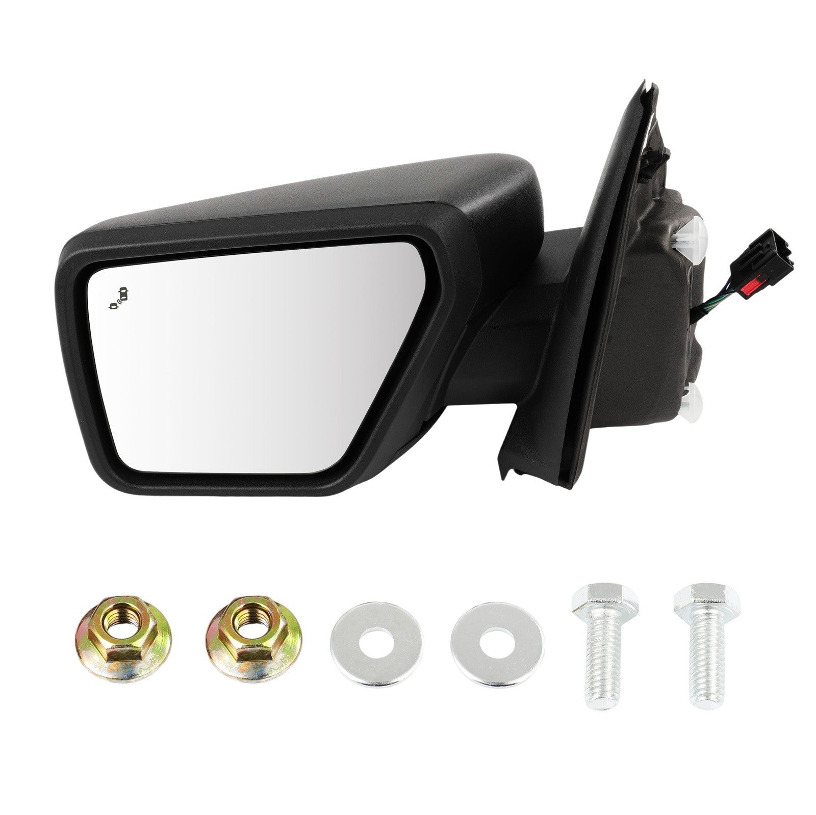 For 21-24 Ford F150 Front Door Left Driver Side Rear View Mirror BSL Heated 6B93BC-57