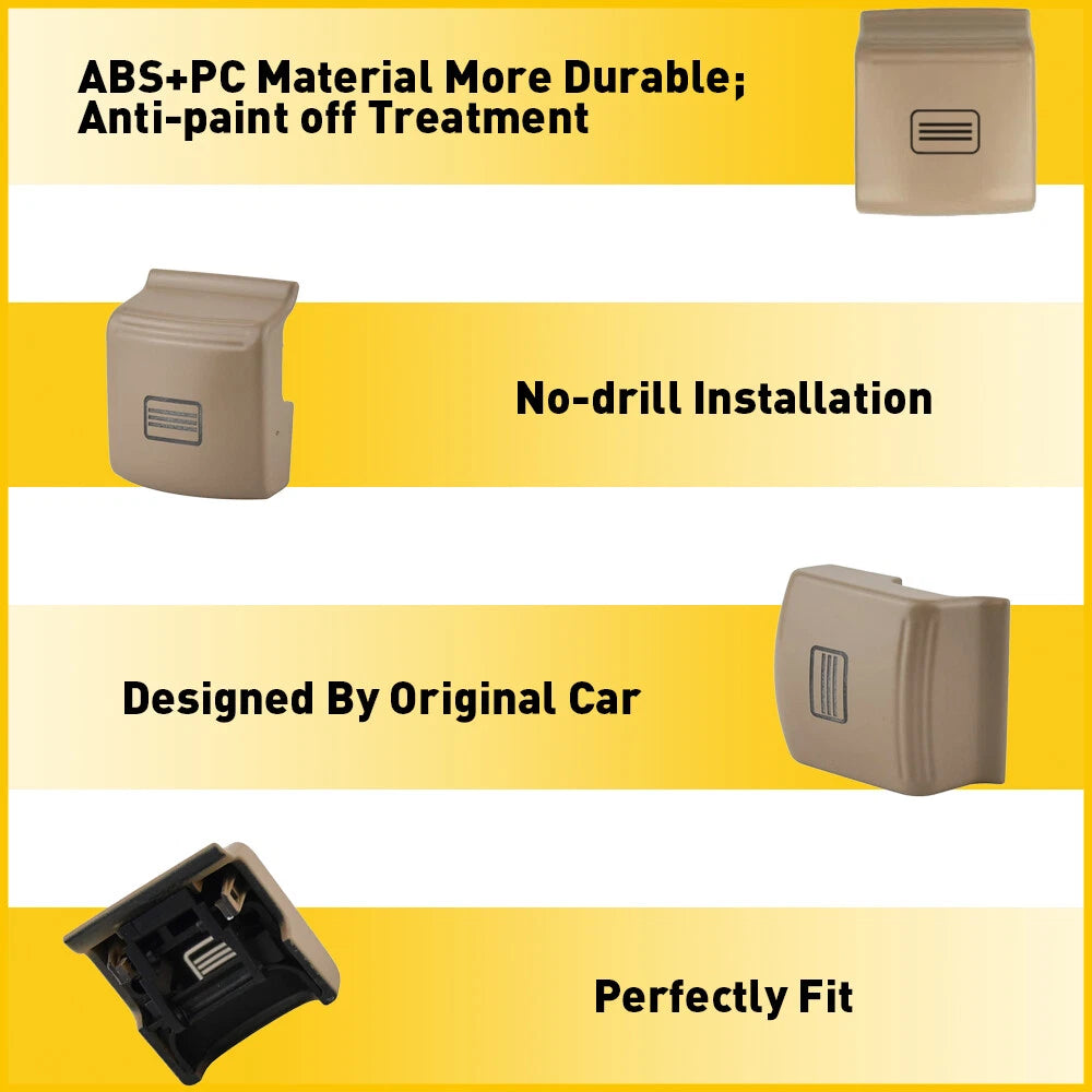 For Mercedes W221 S-Class 05-13 Sunroof Window Switch Button Cap Cover Beige EOA 6B93BC-57