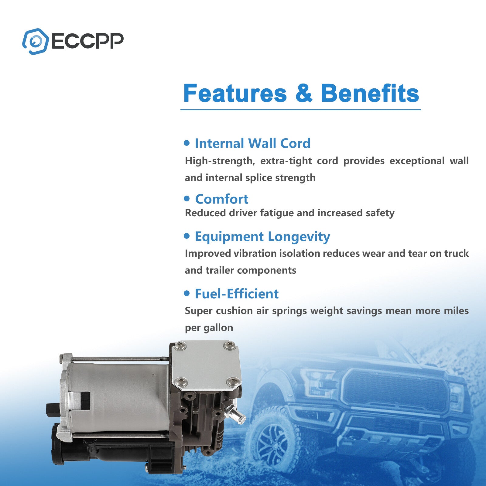 Air Suspension Air Compressor For aguar XJ-Series X351 2010-2018 C2D47540 P-3244 6B93BC-57