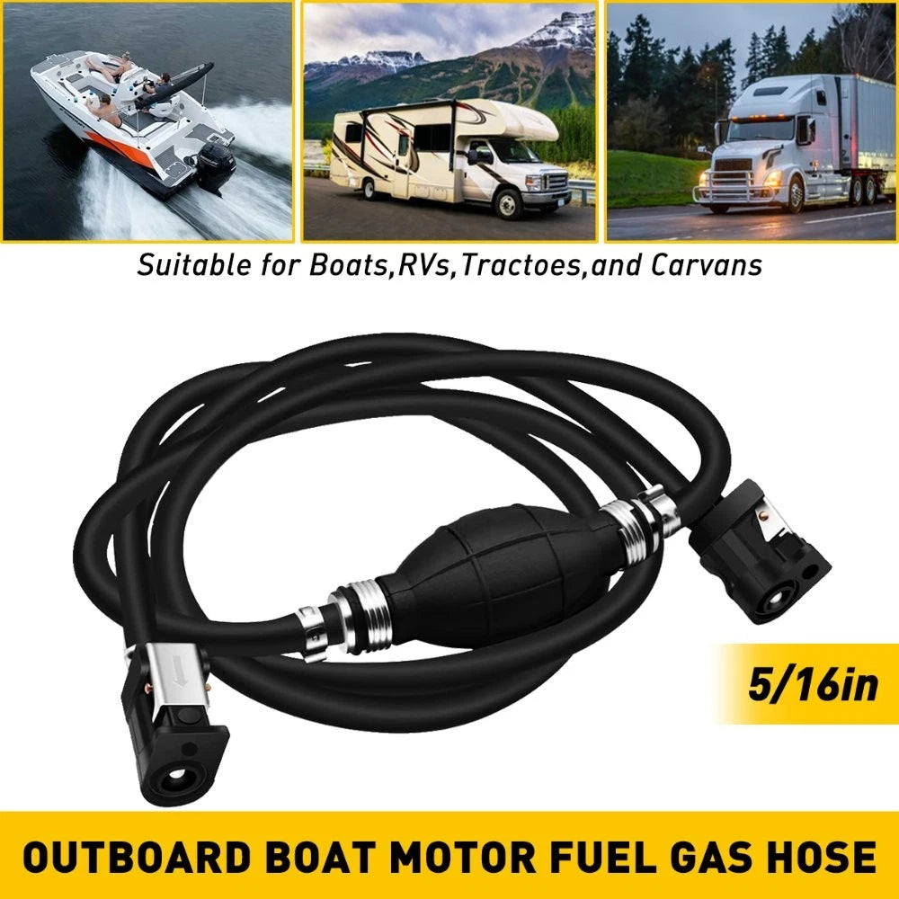 Marine Outboard Boat Motor Fuel Gas Hose Line Boat 5/16" RV Tractor Caravans 6B93BC-57