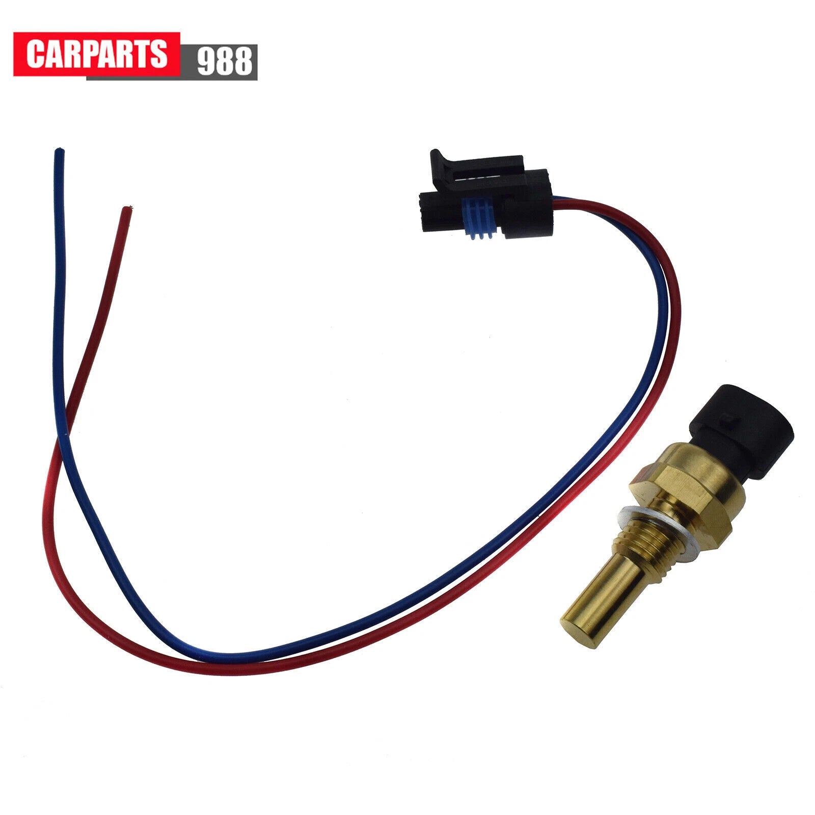 for Buick Cadillac GMC Chevrolet 12608814 Coolant Temperature Sensor +Connector 6B93BC-57