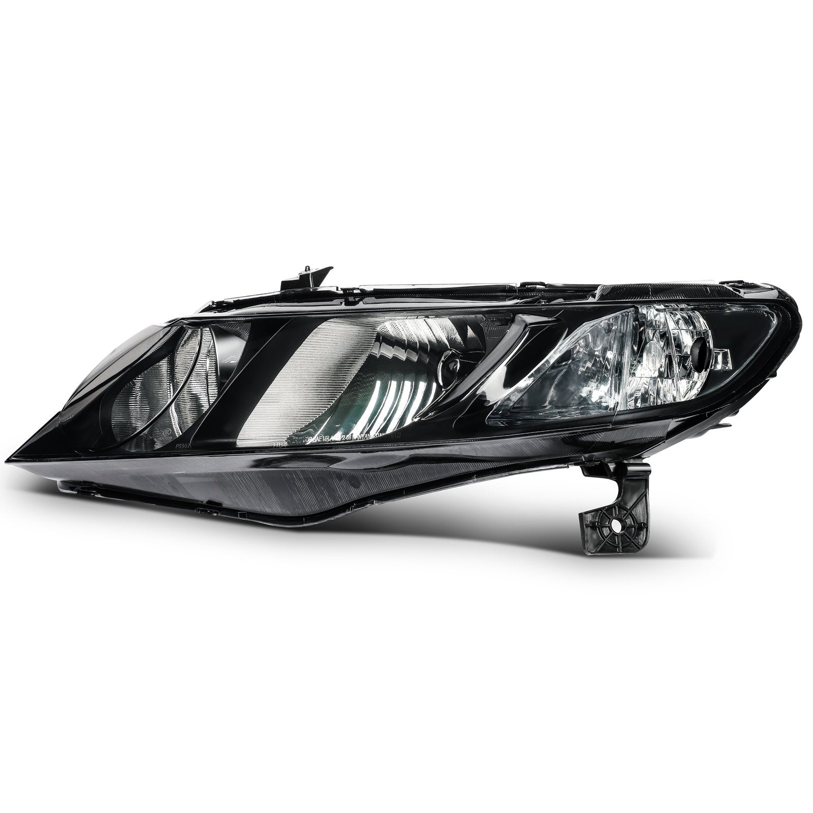 ECCPP Headlights Assembly For Honda Civic 1.8L 2.0L 2006-2011 Pair Kit Black 6B93BC-57
