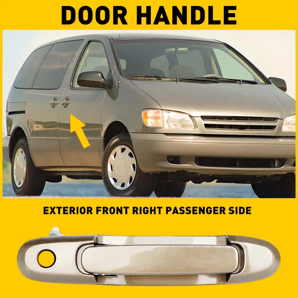 Door Handle Exterior Front Right Passenger For Side 98-03 Toyota Sienna Beige EA 6B93BC-57