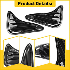 Fog Light Cover For 2017-2019 Toyota Corolla LE XLE CE Left Right Gloss Black 6B93BC-57