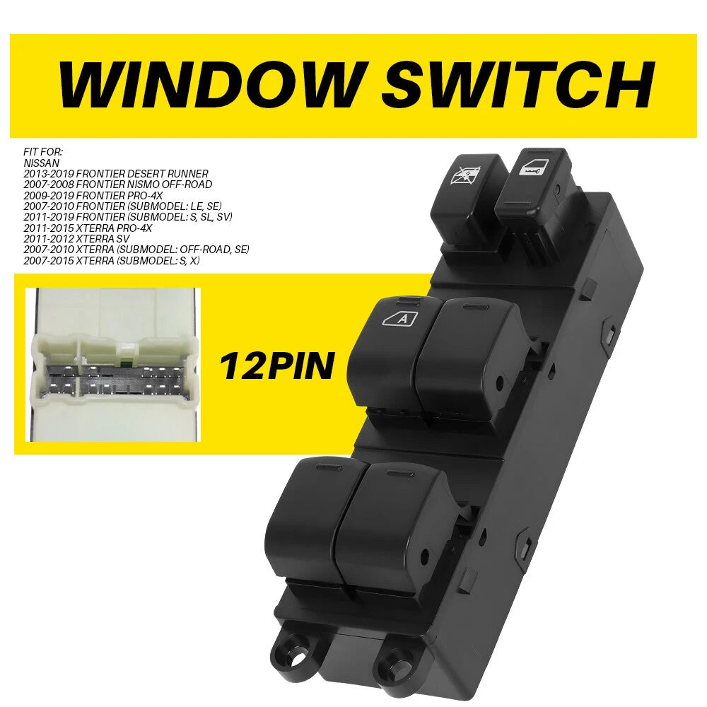Power Window Switch Front Left Driver 25401ZP70A For 2007-2019 Nissan Frontier A 6B93BC-57