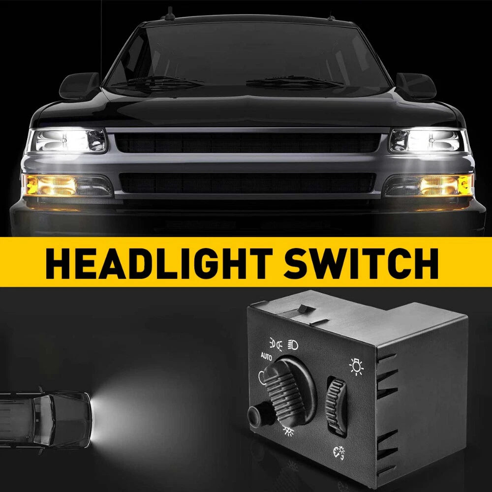 HEADLIGHT HEADLAMP DIMMER SWITCH FOR 2003-2007 CHEVY SILVERADO GMC SIERRA YUKON 6B93BC-57