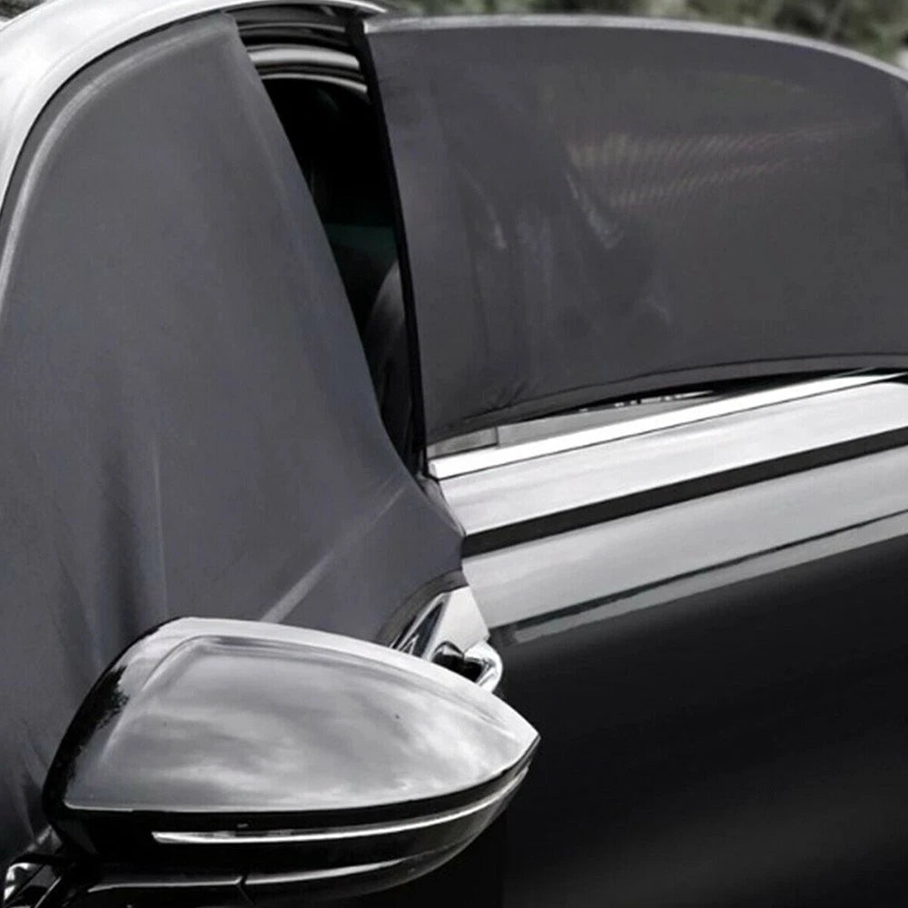4PCS Sun Front Shade  Rear Mesh Window screen Cover Sunshade Protector For Car 6B93BC-57