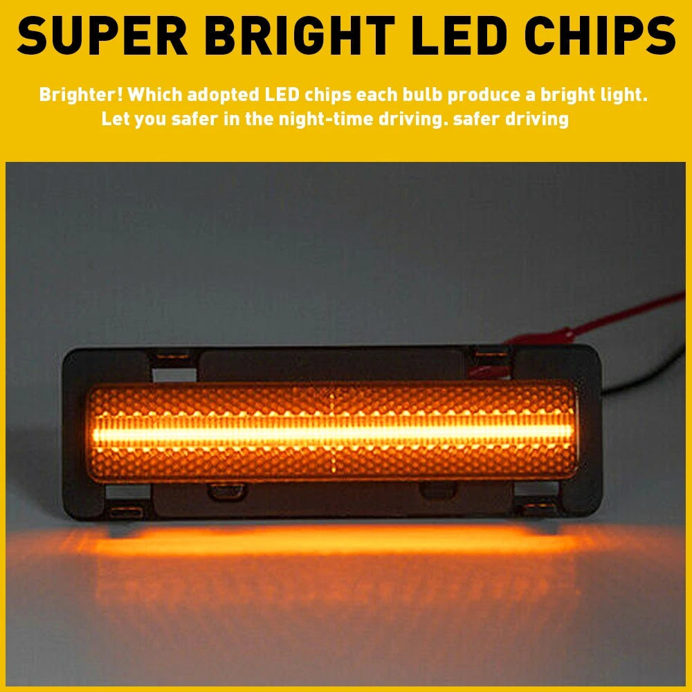 For Chevy Camaro LED Side Marker Light Assembly 1982-1992 Pair LH and RH Side US 6B93BC-57
