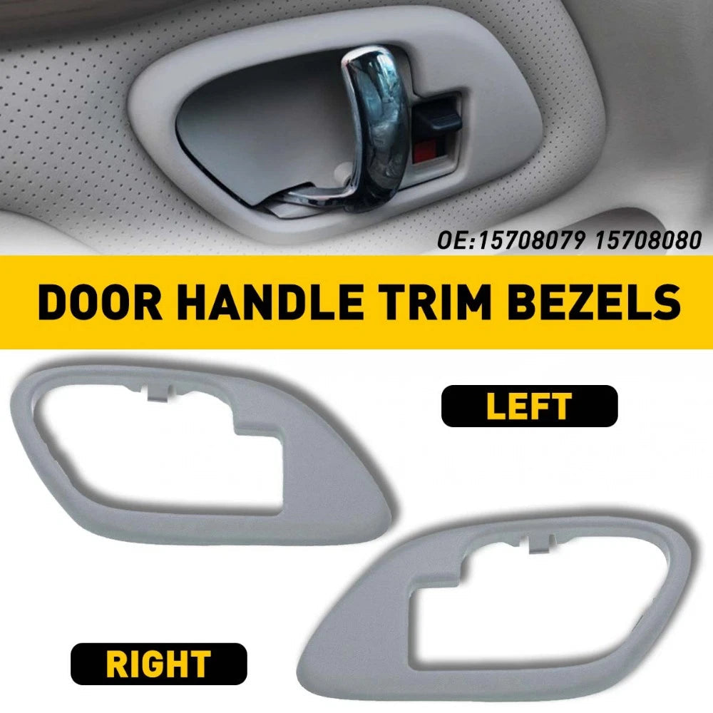 Inside Interior Door Handle Bezels Trim Gray for 95-98 C1500 Sierra Special EOA 6B93BC-57