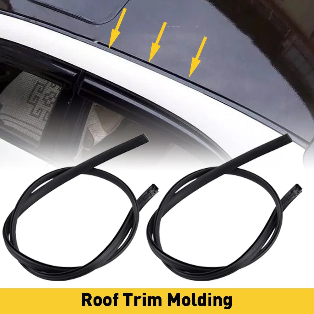 For 2010 2009 2011 2012 2013 Toyota Corolla Set of 2 Black Roof Trim Molding Kit 6B93BC-57