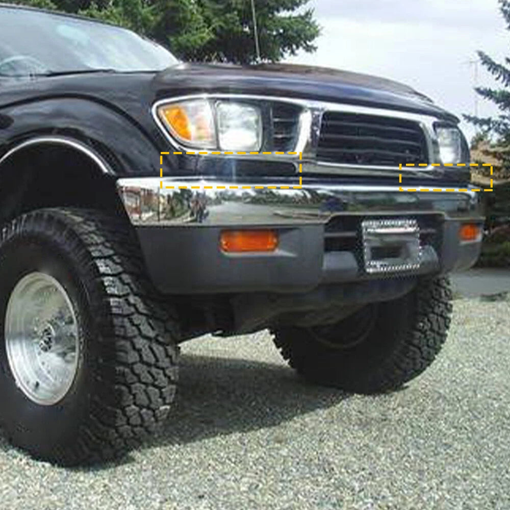 2PCS Front Bumper Grille Headlight Filler Trim Cover For 95-97 Toyota Tacoma 4wd 6B93BC-57