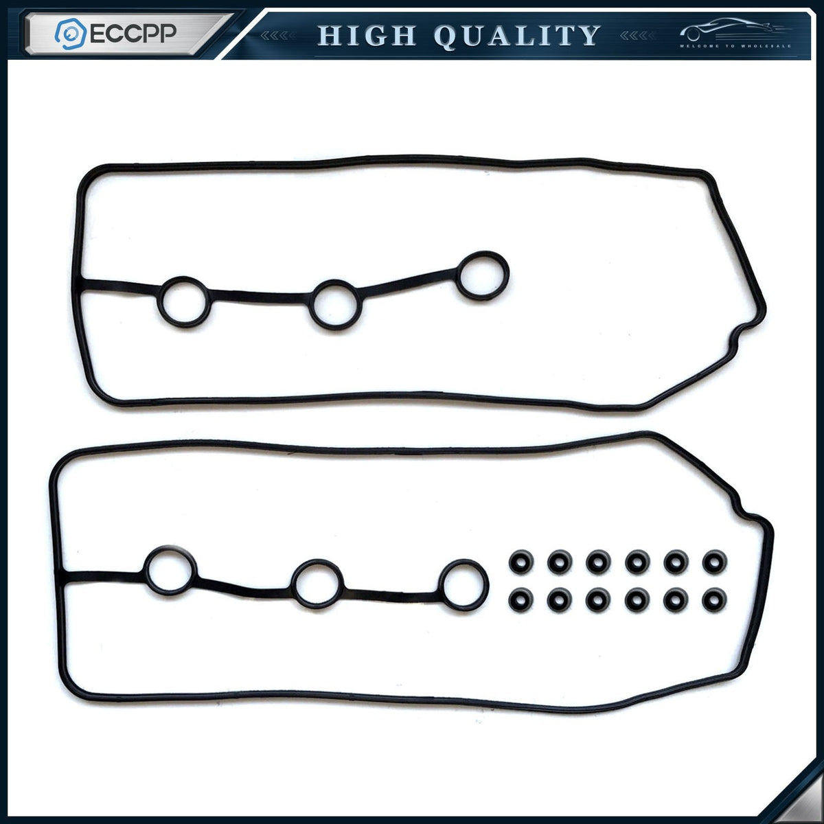 ECCPP Valve Cover Gasket Set For Toyota 4 Runner Tacoma 03-09 4.0L DOHC 1GRFE ECCPP