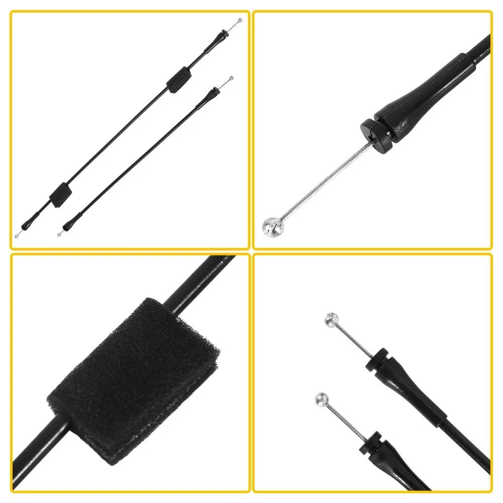 Right Upper&Lower Door Latch Release Cable for Ford E150 E250 E350 E450 1992-14 6B93BC-57