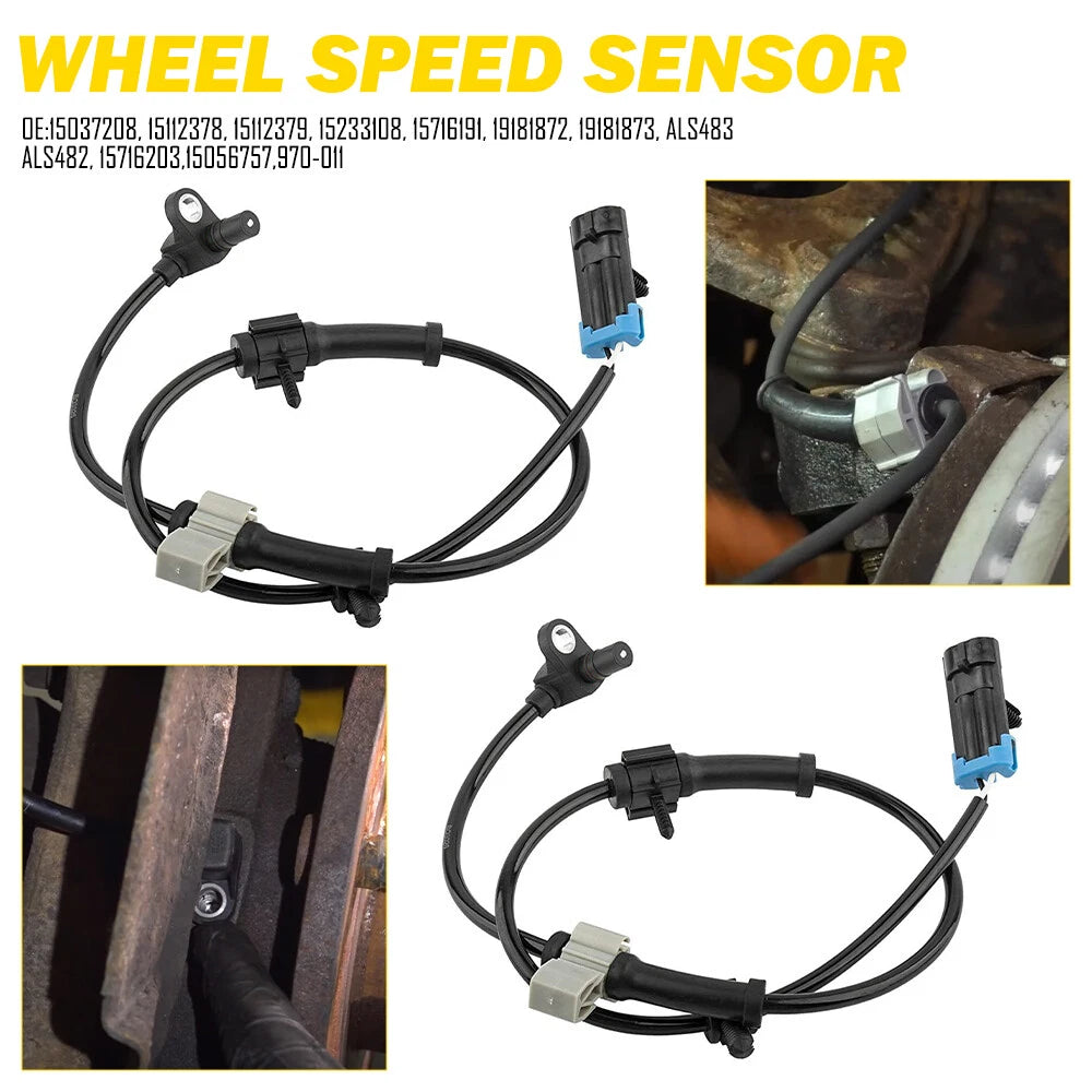 ABS Wheel Speed Sensor for 99-2006 Sierra & Silverado 1500 2500 Front L & R 6B93BC-57