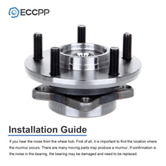 2P Wheel Hub Bearings Front For Chrylser Sebring Dodge Stratus Coupe 2-Door Only 6B93BC-57