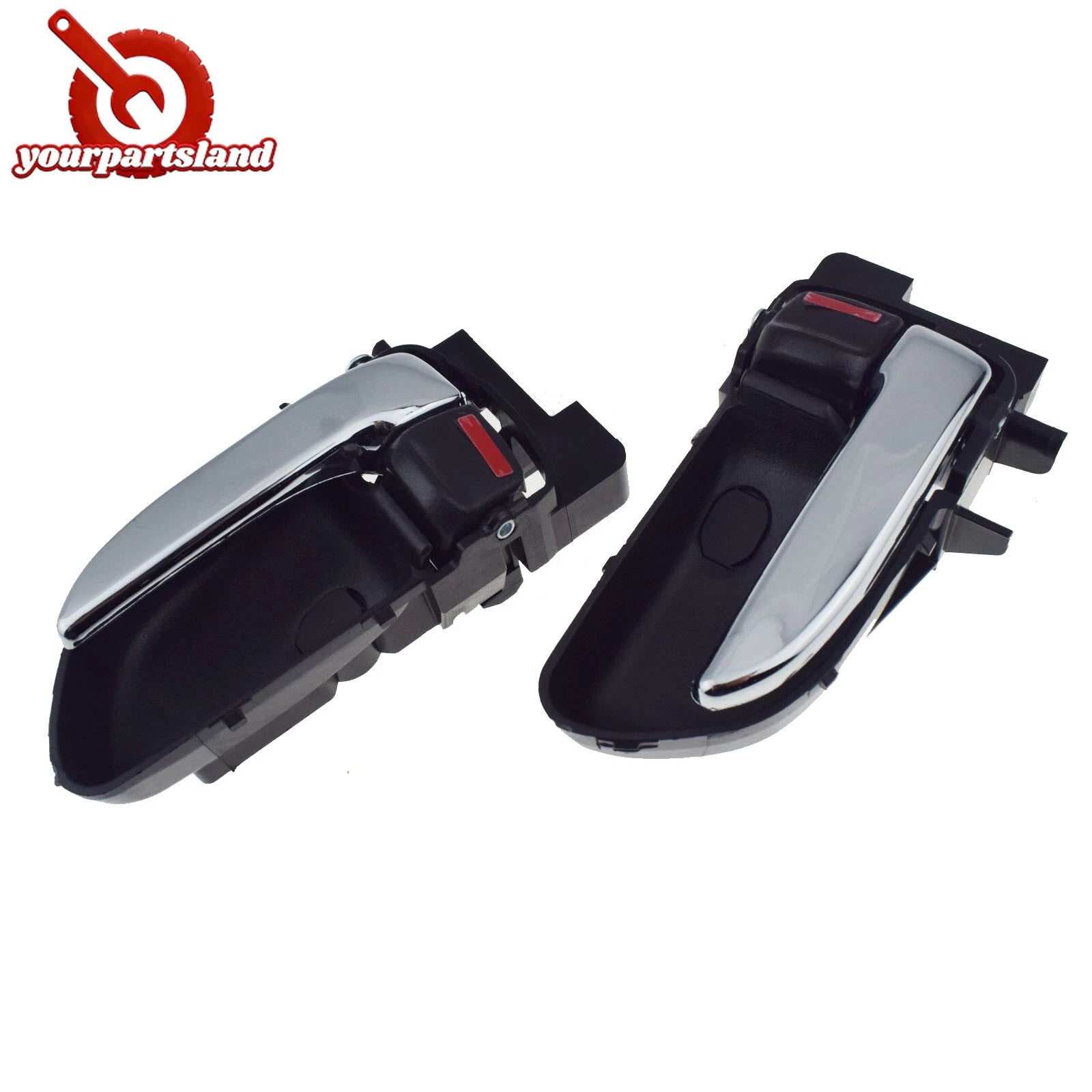 Left Right Inside Door Handle Shiny Chrome 2PCS For Subaru Forester 2003-2008 6B93BC-57