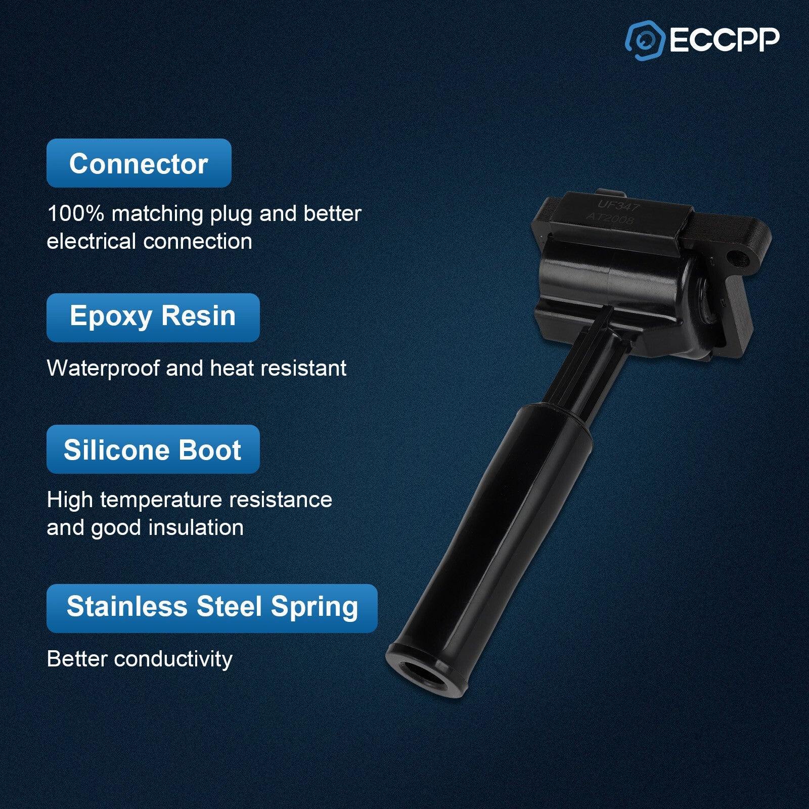 ECCPP 8 Ignition Coils For 1997 1998 1999 Jaguar XK8 1998 XJR XJ8 4.0L V8 ECCPP