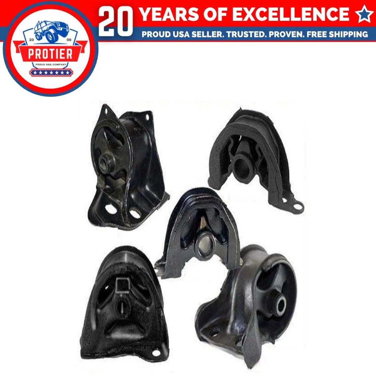 Fits 1993-1995 Honda Civic Del Sol 1.5L Engine Motor & Trans Mount Set for 6B93BC-57
