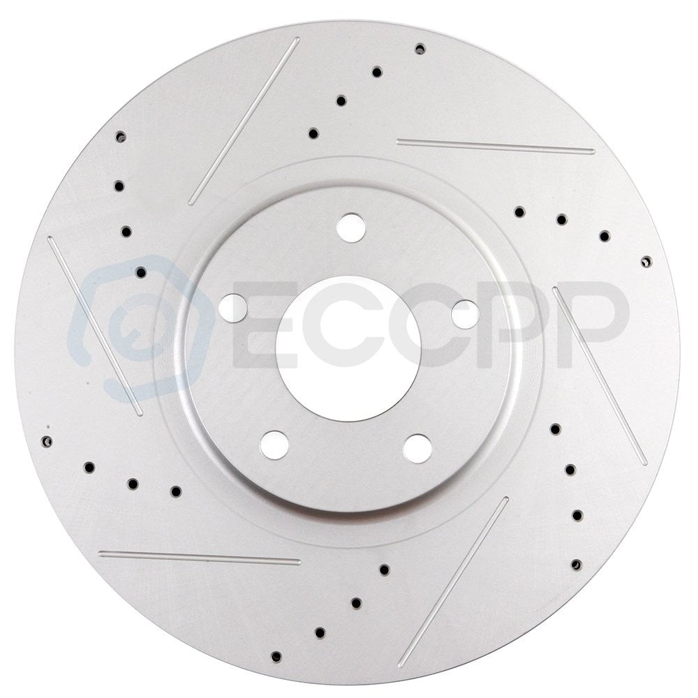 Front And Rear Drilled & Slotted Brake Rotors Set For 2007- 2008 Nissan Maxima KOEEP