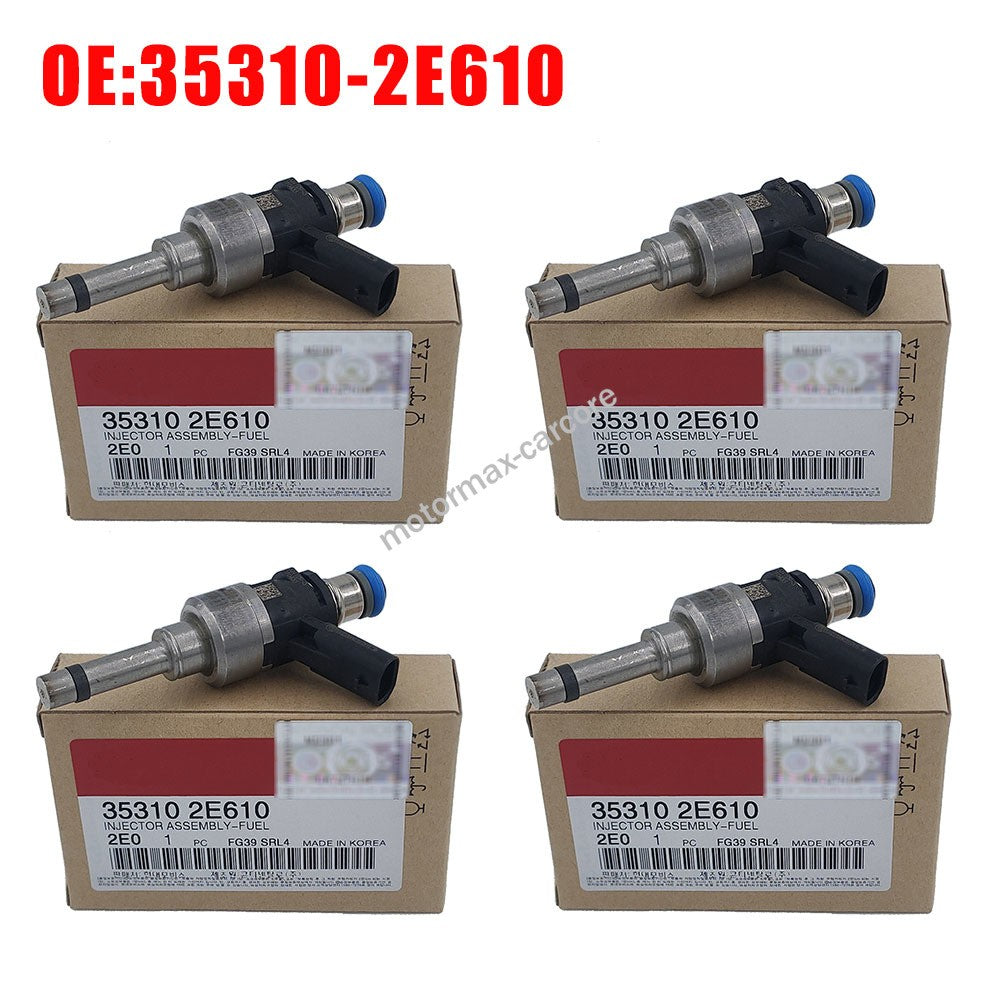 4PC Fuel Injector For2018-20 Hyundai Sonata Kia Optima 2.0L Hybrid EX 353102E610 6B93BC-57