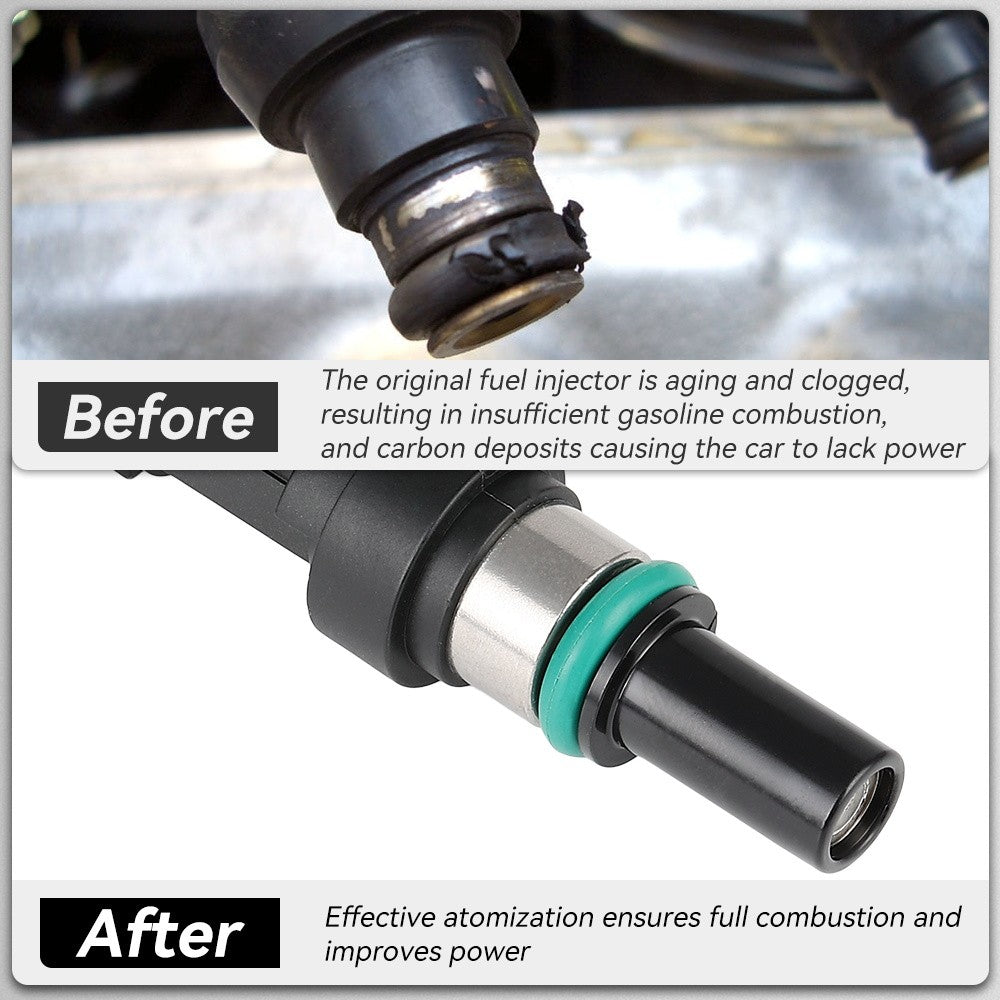 For Nissan Versa 1.6L 2009 2010 2011 4pcs Fuel Injectors 6B93BC-57