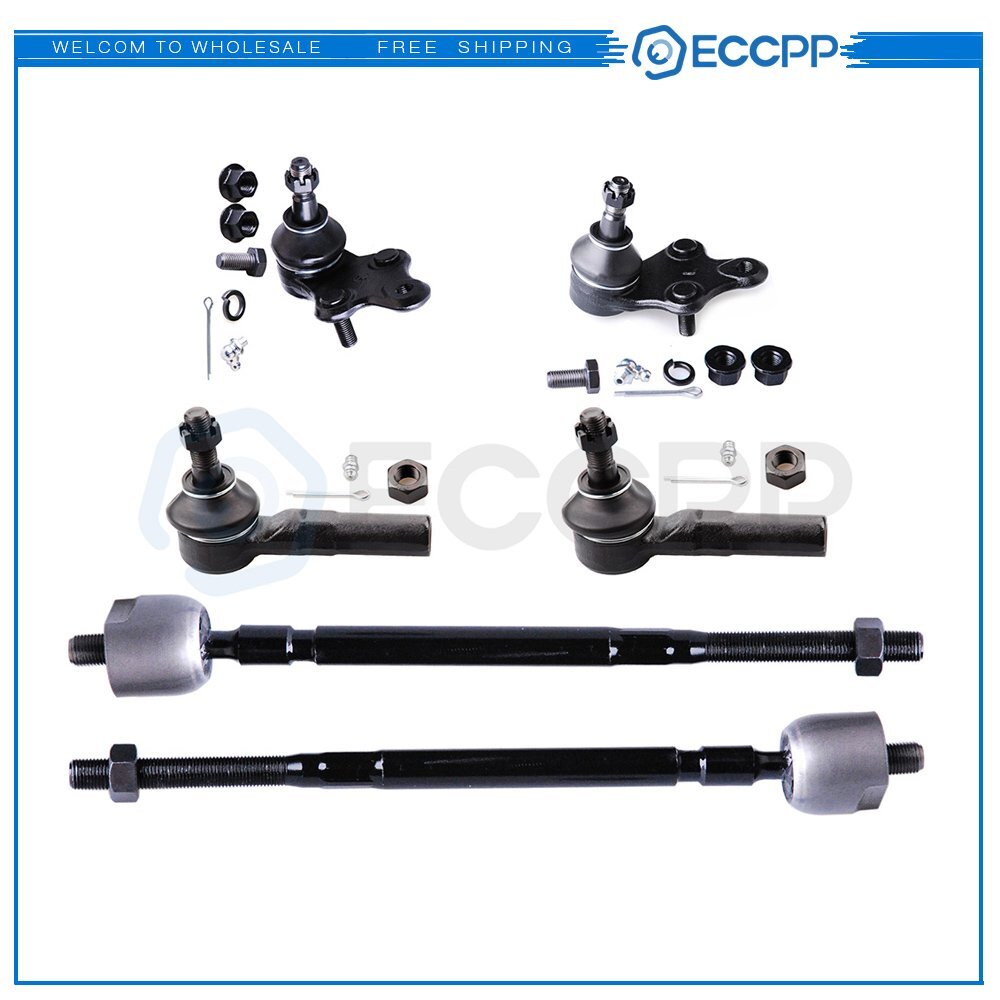 6pcs Front Tie Rod Ends Ball Joints For Toyota Tercel Paseo 1.5L 1991-1999 6B93BC-57