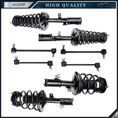 8pc Front Rear Complete Struts Sway Links for 97-01 Toyota Camry Solara Avalon KOEEP