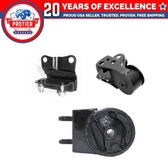 Engine Motor & Trans Mount 3PCS Set Fit 1998-2002 Mazda 626 2.5L for Auto Trans 6B93BC-57
