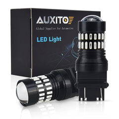 2X AUXITO Red 3157 3057 4157 LED Stop Brake Light Bulb for Buick Jeep Cadillac AUXITO