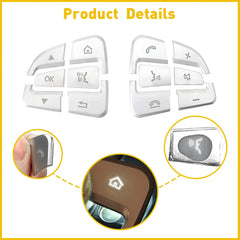 Steering Wheel Button Silver Trim For Mercedes Benz GLC C Class W205 2015-2018 A 6B93BC-57